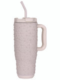 Simply Southern Pearl Rhinestone Tumbler 40 OZ CUP WITH STRAW