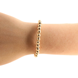 6MM Gold Beaded Bracelet