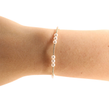 ILY Pearl Bracelet in Gold