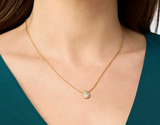 Pavé Teardrop Delicate Necklace - Gold - Cubic Zirconia
