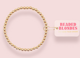 4MM Gold Beaded Bracelet