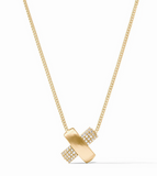 Catalina X Pavé Delicate Necklace - Gold