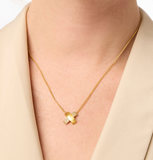 Catalina X Pavé Delicate Necklace - Gold