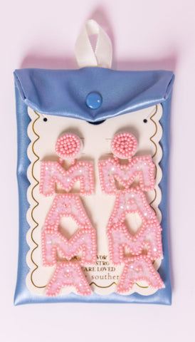 SS Pink MAMA Earrings