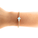Blue Cross Bracelet - Petite Size