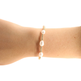 Ellie Pearl Bracelet In Gold