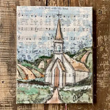Church Hymn Art Canvas Print, Picture Home Decor, Christian