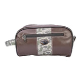 Mallard Brown Pebble Old School Camo Men's Toiletry Dopp Bag.