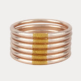 Champagne All Weather Bangles (Set of 6) - Serenity Prayer