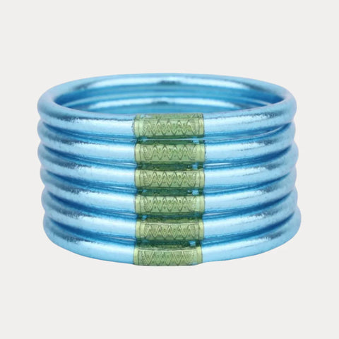 Azure All Weather Bangles (Set of 6) - Serenity Prayer