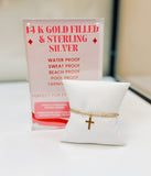 Cross Gold Charm Bracelet
