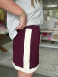 Burgundy Bliss Skort