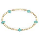 Egirl Signature Cross Small 2MM Gold Bracelet