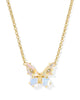 KS Bianca Butterfly Gold Short Pendant Necklace