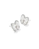 KS Haley Bow Silver Stud Earrings