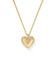 KS Mallory Rose Gold Locket Short Pendant Necklace