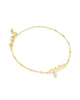 KS Mama Gold Crystal Delicate Chain Bracelet