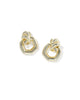 KS Parker Knot Open Frame Earrings Gold