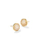 KS Sand Dollar Gold Stud Earrings