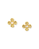KS Leanne Gold Stud Earrings - Mother of Pearl