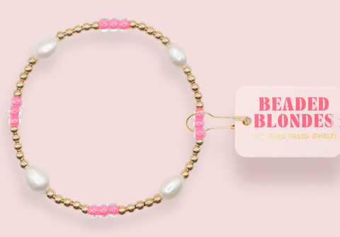 Hot Pink Pearl Poppi Bracelet
