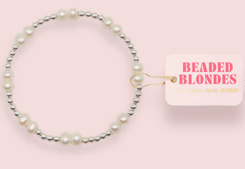 Coastal Pearl Bracelet in Silver