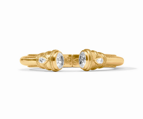 Cannes Demi Cuff - Gold - Cubic Zirconia