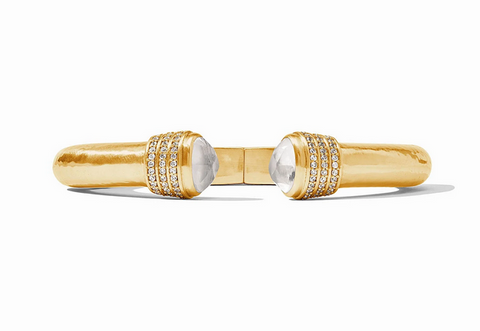 Luna Demi Cuff - Gold - Iridescent Clear Crystal