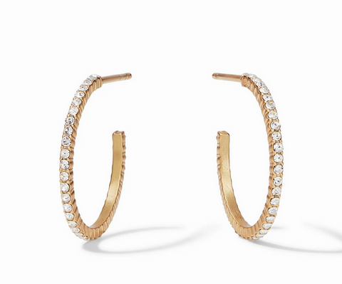 Windsor Hoop - Gold - Cubic Zirconia