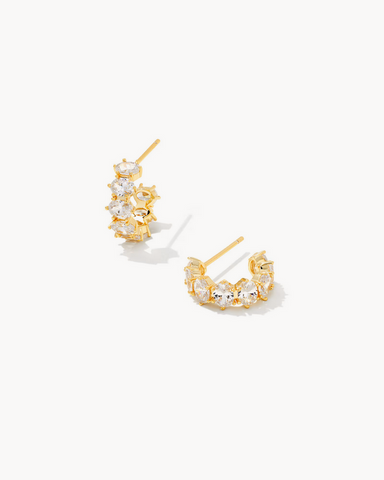 KS Cailin Gold Huggie Earrings