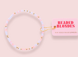 Light Pink and Lilac Sprinkle Bracelet