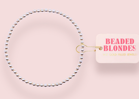 3MM Silver Beaded Bracelet