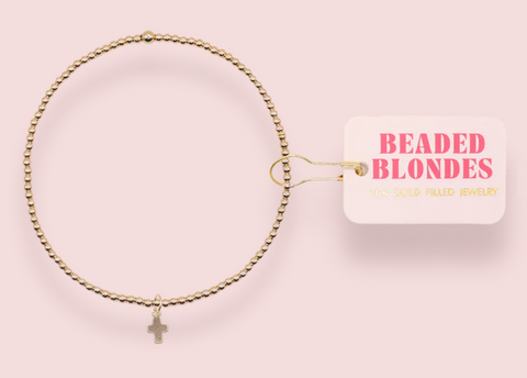 Mini Cross Charm Bracelet