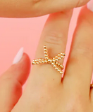 Gold Bow Rings