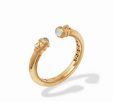 Cannes Demi Cuff - Gold- Iridescent Clear Crystal