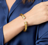 Luna Demi Cuff - Gold - Pearl