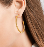 Colette Bead Hoop - Gold