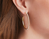 Juliet Hoop - Gold - Pearl