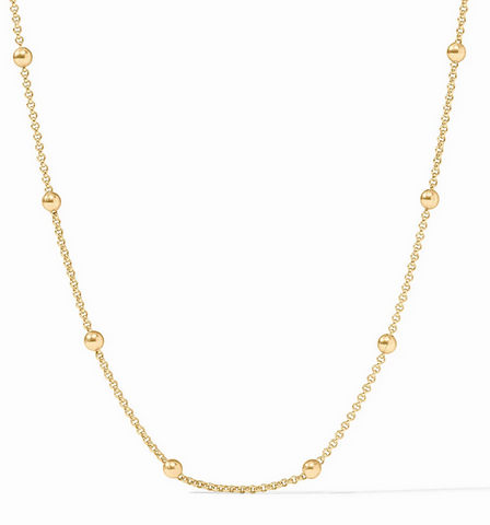Solara Delicate Station Necklace - Gold - 18.5 inch