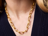 Solara Link Necklace - Gold