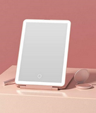 Rechargeable Travel Led Makeup Mirror Tablet - Pink