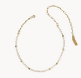 KS  Gabriella Gold Pearl Strand Necklace