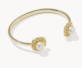 KS  Gabriella Gold Pearl Cuff Bracelet