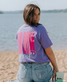 Violet Old Row Chicks Pocket Tee