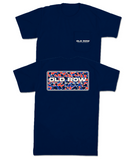 Navy Old Row Camo USA Pocket Tee