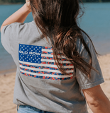 Granite USA Camo Flag Pocket Tee
