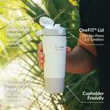 32oz Solid Matte Water Bottle - Great White