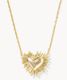 Dolly Parton x Kendra Scott Ari Heart Gold Short Pendant Necklace