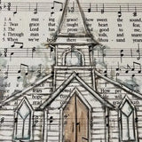 Amazing Grace 16X20 Spiritual Art, Amazing Grace Church Hymn Canvas Print