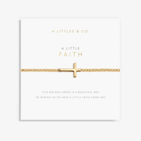 A Little 'Faith' Gold Bracelet